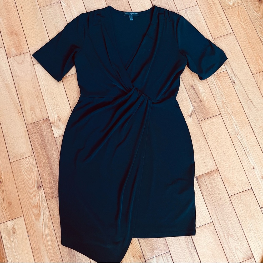 Banana Republic Black Asymmetrical Dress